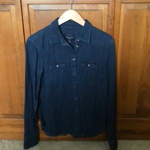 Jean button down